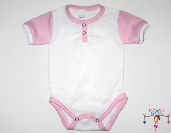 baba body, rövid ujjú, fehér színű, kisbabáknak, termékkép.