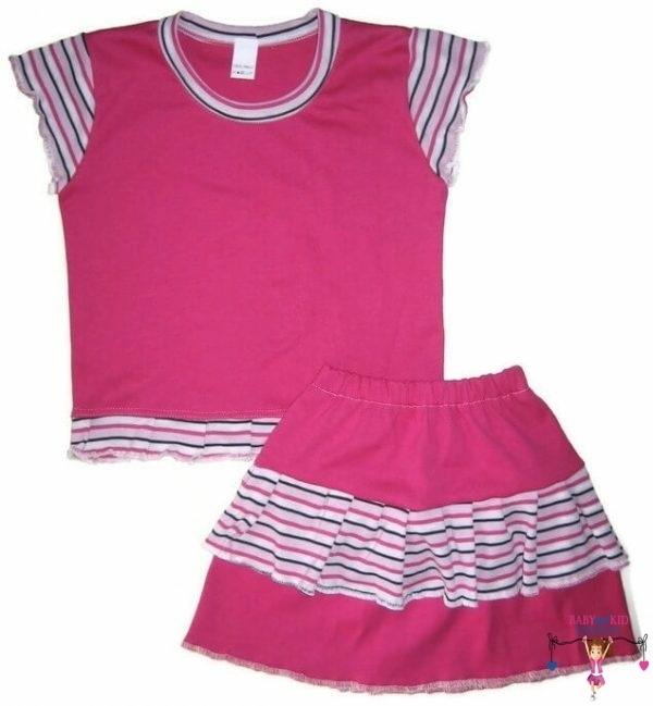 kislány ruha szettek, pink két részes szett, kisgyerekeknek, termékkép.