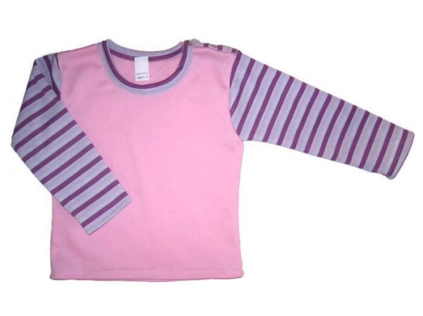 Kislány pulcsi, babarózsaszín színű, hosszú ujjú, termékkép.