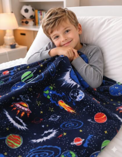 Babatakaró wellsoft bolygó mintás, kép.