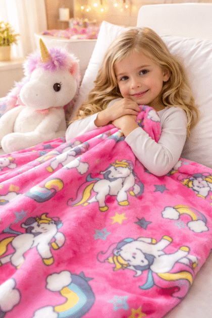 Unikornis babatakaró wellsoft, kép.