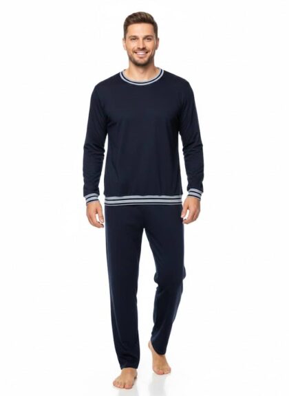 Felnőtt férfi pamut pizsama, kép