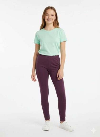 Kamasz pamut leggings nadrág, kép.