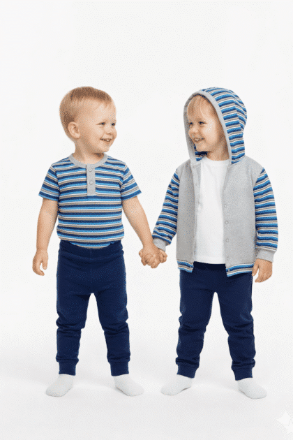 Kisfiú Kocsikabát Szett, termék kép.