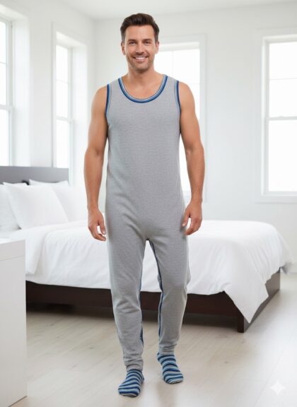 Ujjatlan férfi rugdalózó