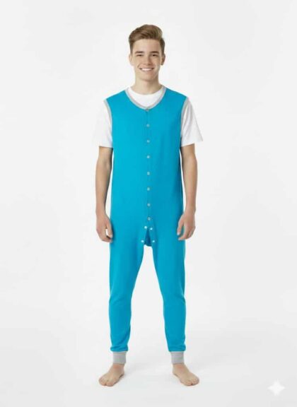 Egyszínű Kamasz Fiú Kezeslábas, kép