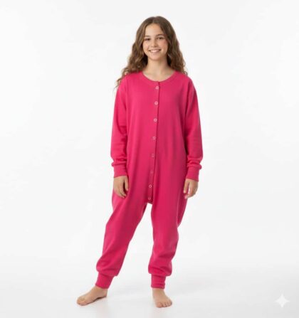 Egyszínű Kamasz Lány Kezeslábas, kép.