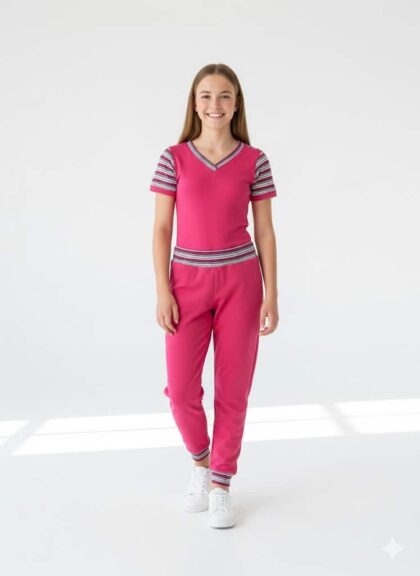 Pamut kamasz lány szett, kép