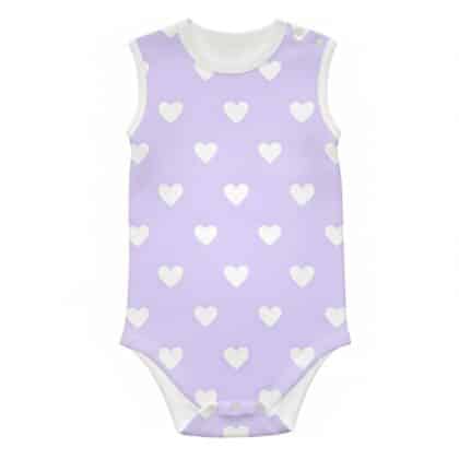 Baba body lila szívek