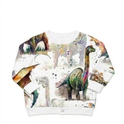 Baba kardigán dínó mintás