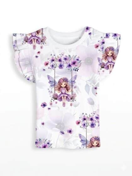 Baba póló lila tündéres mintával